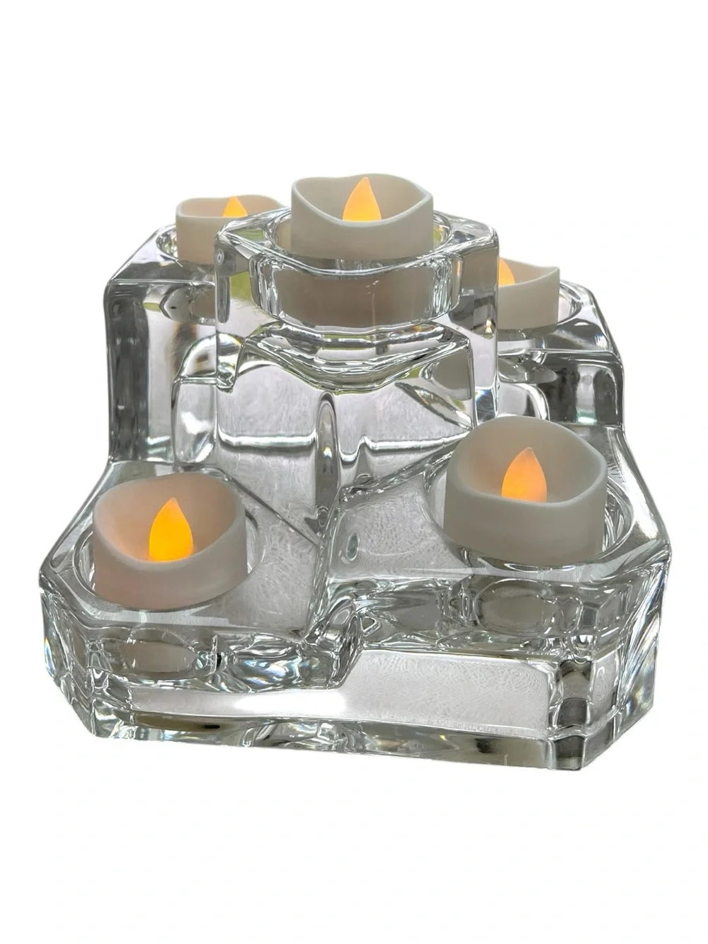 Partylite crystal castle, five tier tealight holder - Picture 4 of 6
